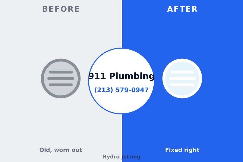 Before and after: plumbing repair Granite, OK